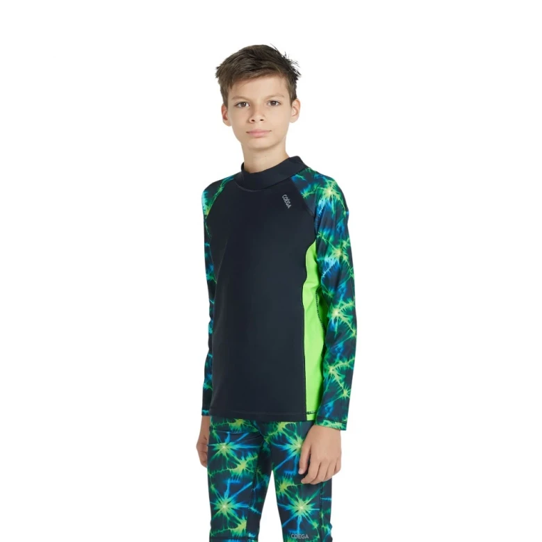 лонгслив для плавания rashguard long sleeve-aop sleeves (boys)