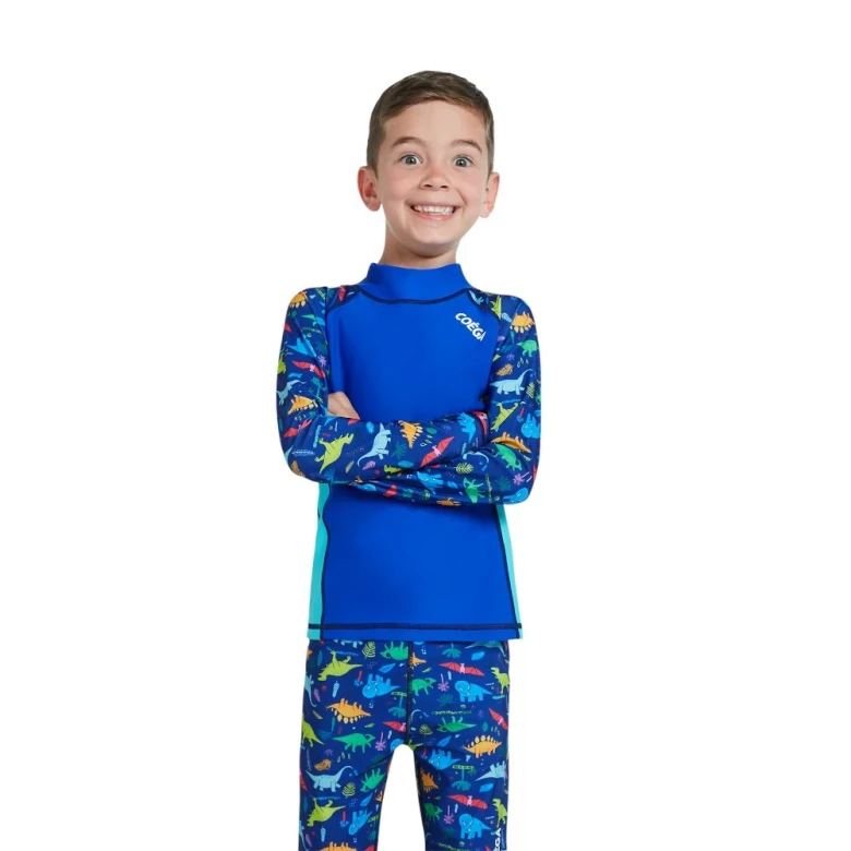 лонгслив для плавания rashguard long sleeve-aop sleeves (boys)