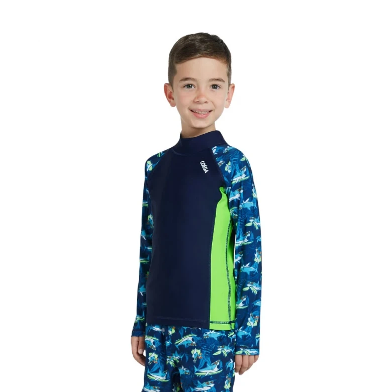 лонгслив для плавания rashguard long sleeve-aop sleeves (boys) 2
