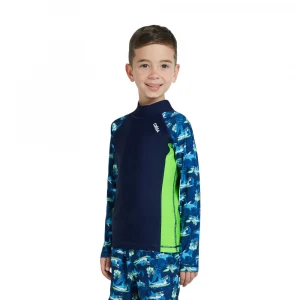 лонгслив для плавания rashguard long sleeve-aop sleeves (boys) 2