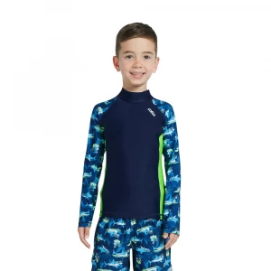 лонгслив для плавания rashguard long sleeve-aop sleeves (boys)