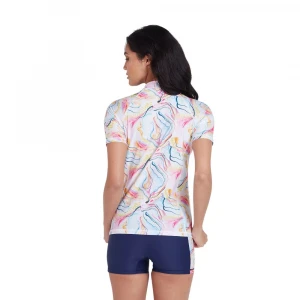 футболка для плавания rashguard short sleeve-aop (ladies) 1