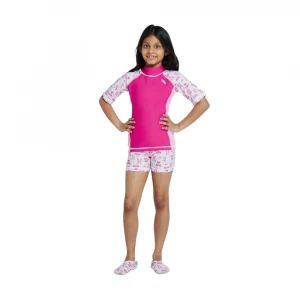 футболка для плавания rashguard short sleeve (girls) 3