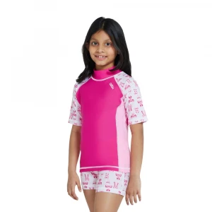 футболка для плавания rashguard short sleeve (girls) 2