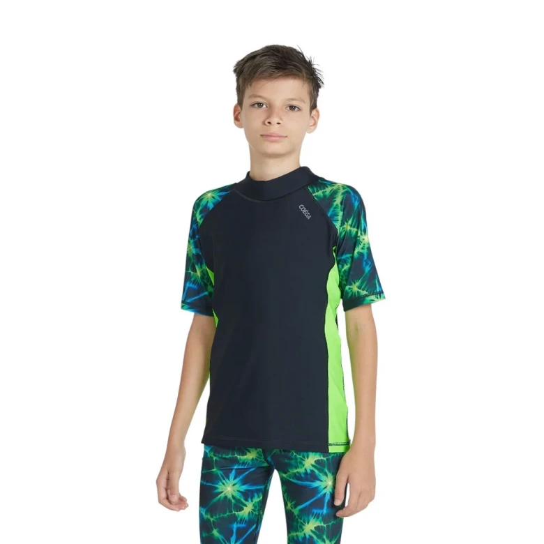 футболка для плавания rashguard short sleeve (boys)