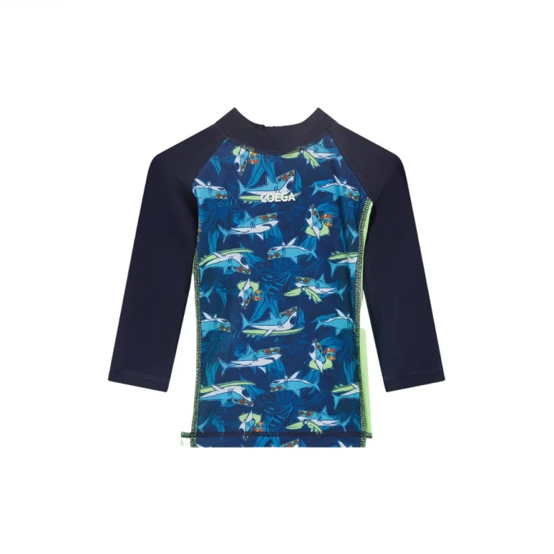 костюм для плавания 2pc suit with zip-long sleeve (baby boys) 2