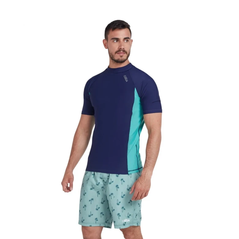 футболка для плавания rashguard short sleeve-solid (mens) 2