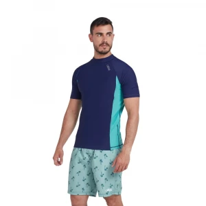 футболка для плавания rashguard short sleeve-solid (mens) 2