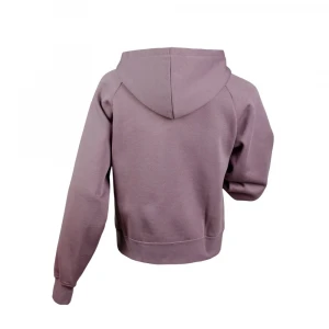 Ess Elevated Satin Fz Hoodie Fl 1