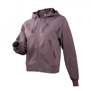 Ess Elevated Satin Fz Hoodie Fl