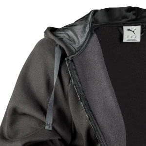 Ess Elevated Satin Fz Hoodie Fl 4