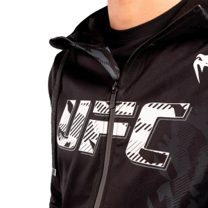 толстовка ufc venum authentic fight week men's black zip hoodie - black 6