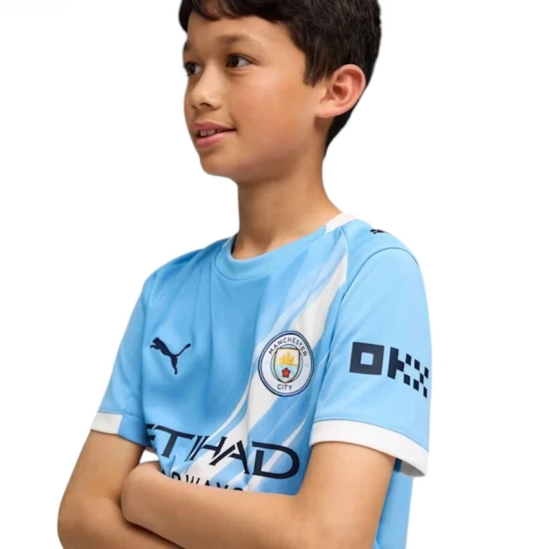 Manchester City 25/26 Home Jersey Replica Jr 1