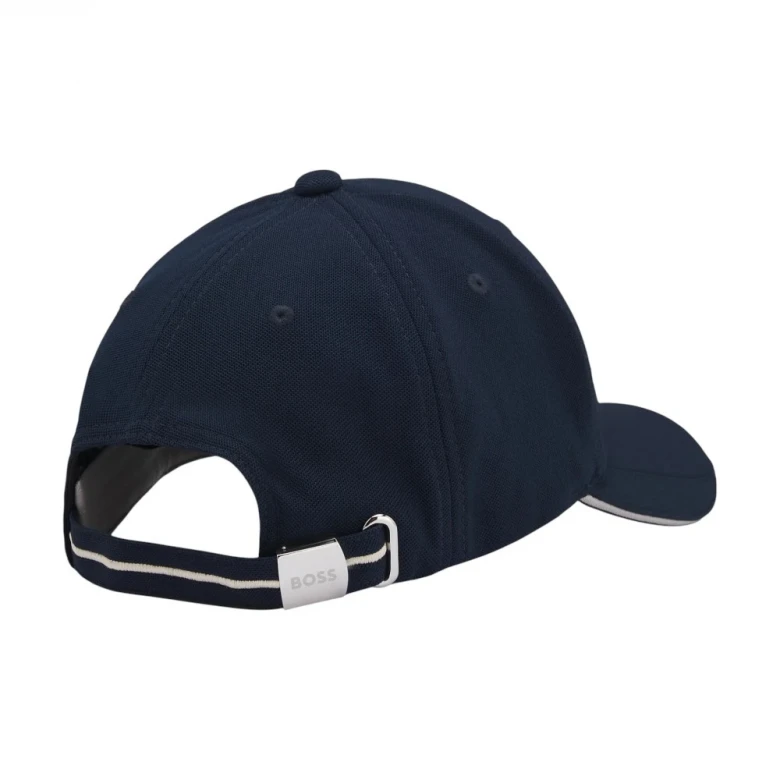 Knitted-Piqué Six-Panel Cap with Embroidered Logo 1