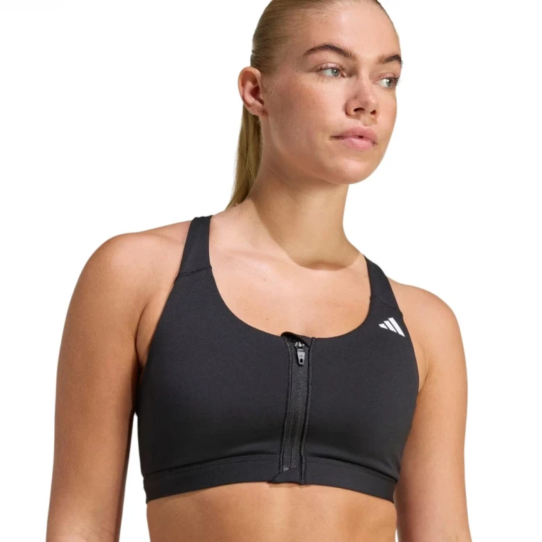 Optime Essentials Workout Zip-Front Medium Support Bra 2