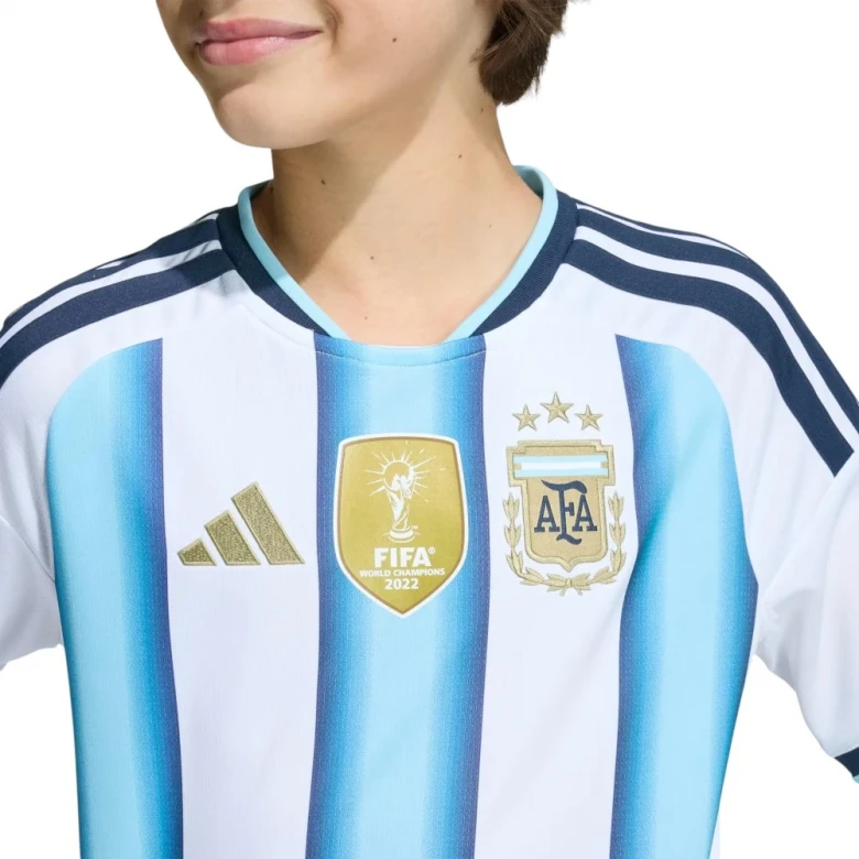 Argentina 26 Home Kids Jersey 3
