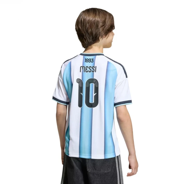Argentina 26 Home Messi Kids Jersey 1