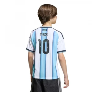 Argentina 26 Home Messi Kids Jersey 1