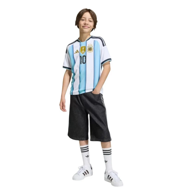 Argentina 26 Home Messi Kids Jersey 2
