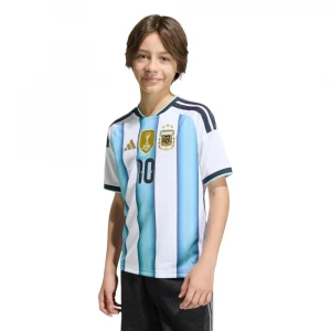 Argentina 26 Home Messi Kids Jersey