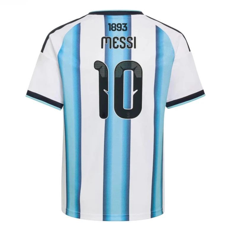Argentina 26 Home Messi Kids Jersey 6