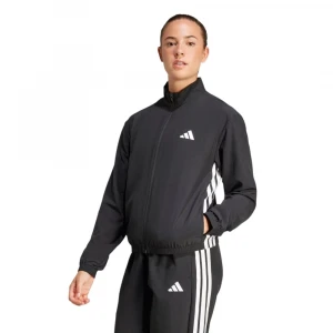 Train Essentials 3-Stripes Woven Warm-Up Jacket