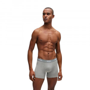 3-Pack Of Stretch-Cotton Boxer Briefs With Logo Waistbands 3