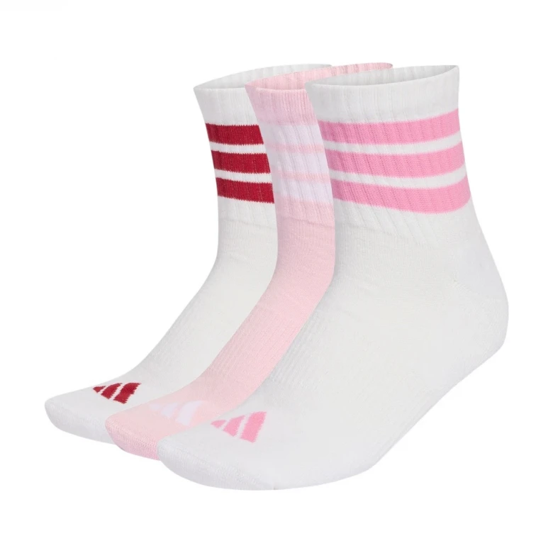 3 Stripes Cushioned Sportswear Mid Cut Socks 3 Pair