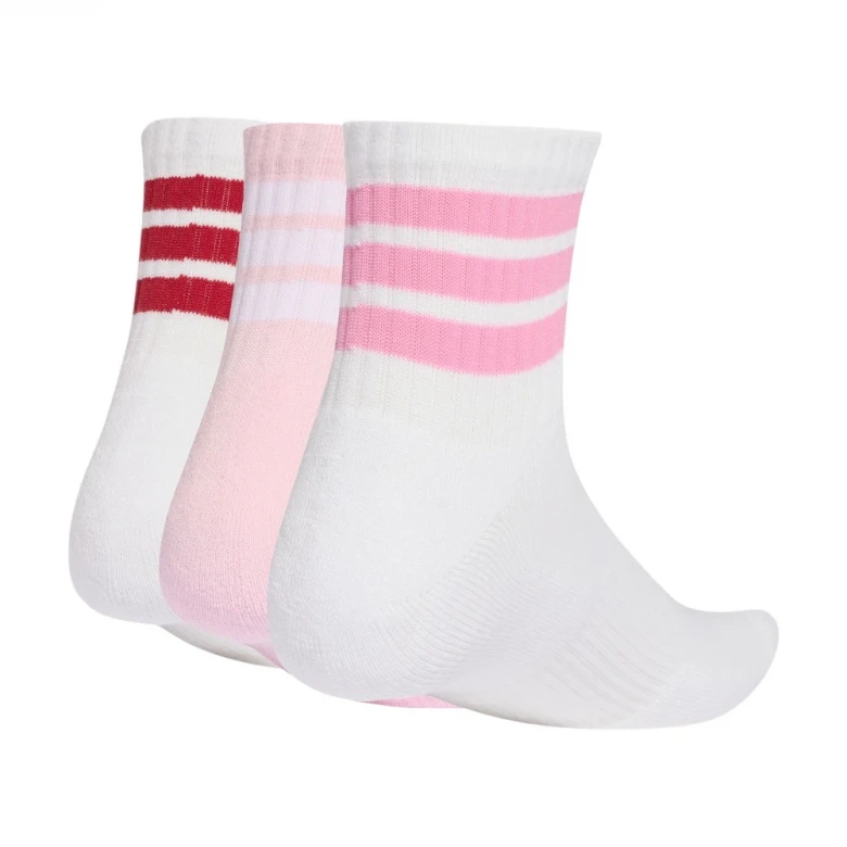 3 Stripes Cushioned Sportswear Mid Cut Socks 3 Pair 1