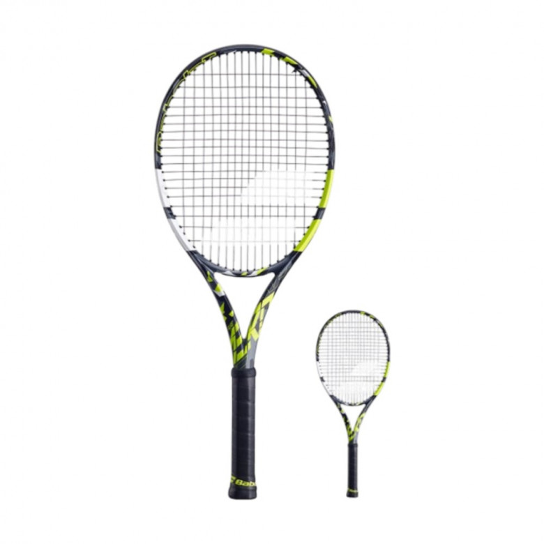 Серая ракетка BABOLAT Mini Racket Pure Aero 26 3