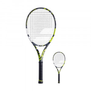 Серая ракетка BABOLAT Mini Racket Pure Aero 26 3
