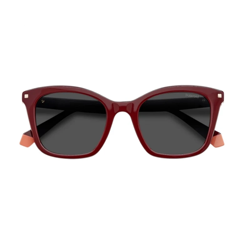 Женские бордовые солнцезащитные очки Polaroid 1