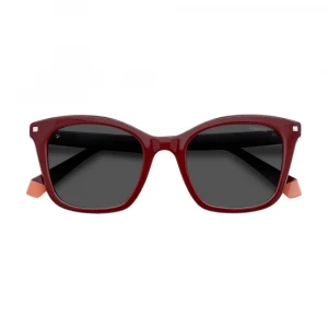 Женские бордовые солнцезащитные очки Polaroid 1
