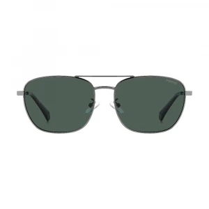 Мужские серебряные солнцезащитные очки Polaroid 2
