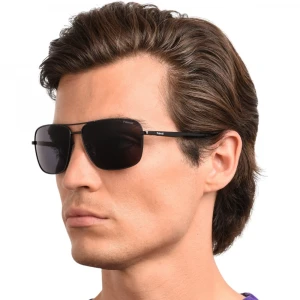 Мужские черные солнцезащитные очки Polaroid 5