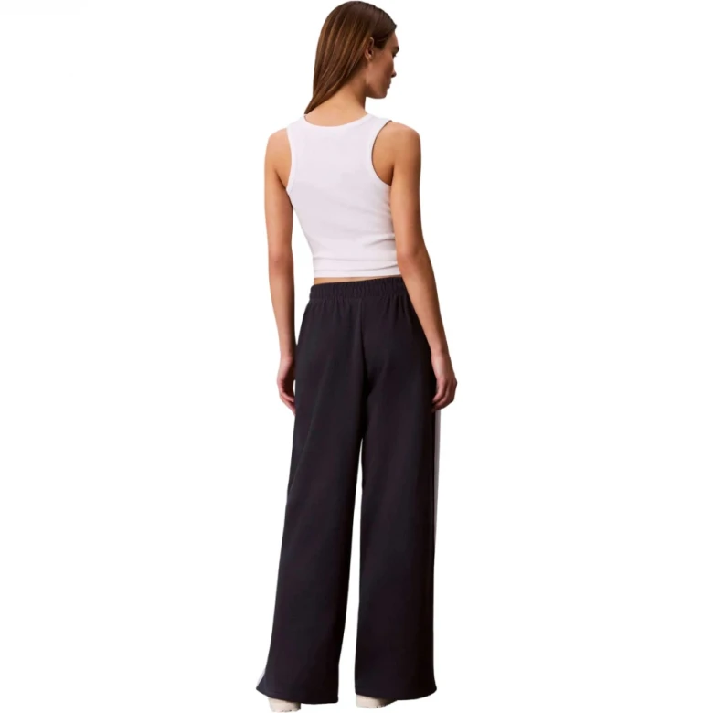 French Terry Wide Leg Jogger Wit 2