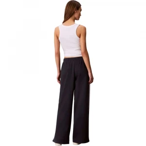 French Terry Wide Leg Jogger Wit 2
