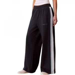 French Terry Wide Leg Jogger Wit