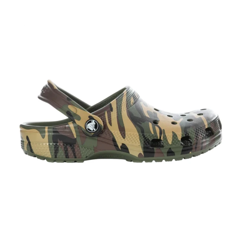 клоги classic camouflage clog k blk/sgy