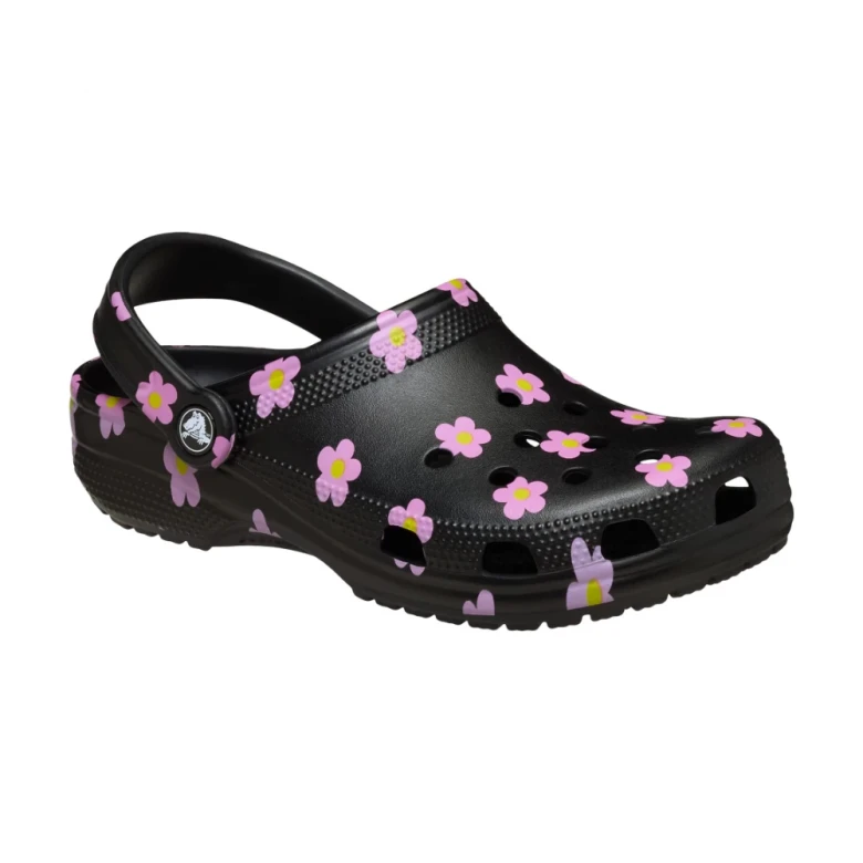 клоги classic flower clog k blk 5