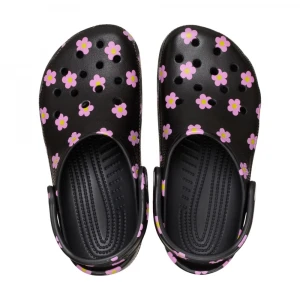 клоги classic flower clog k blk 3