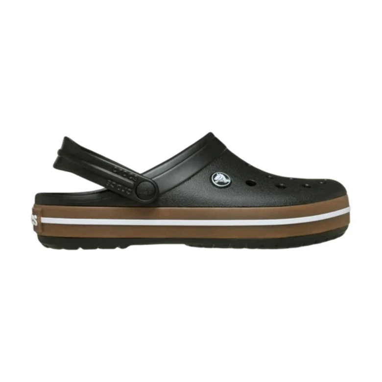 клоги crocband gum clog k blk