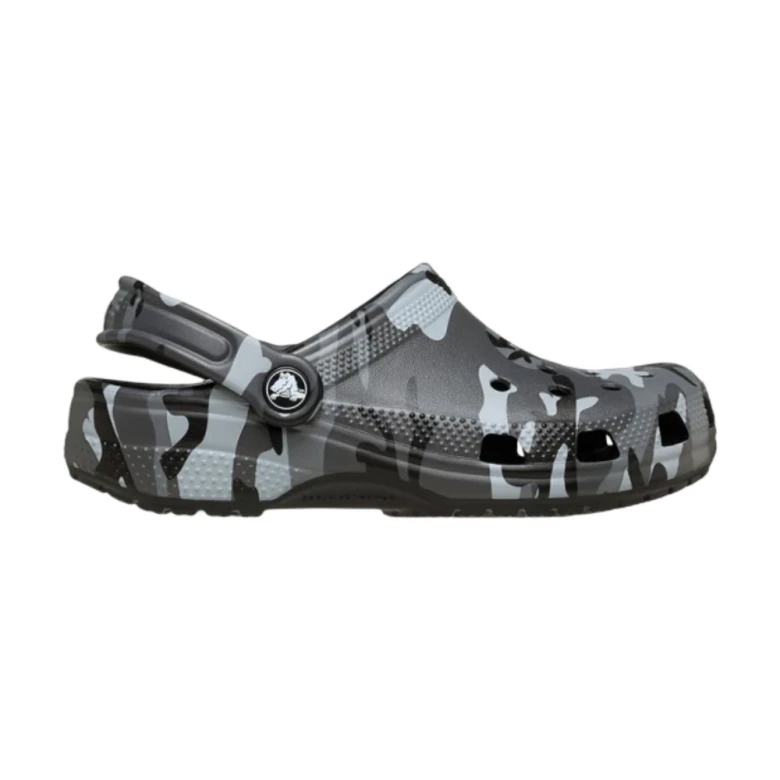 клоги classic camouflage clog k blk/sgy