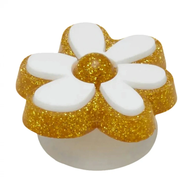 Gold And White Floral 1