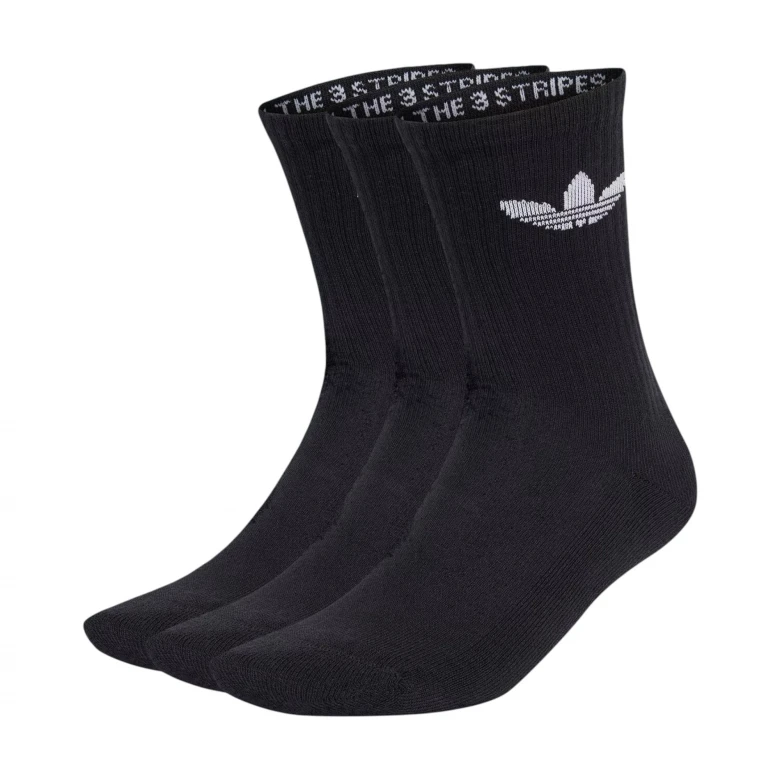 Trefoil Cushion Crew Socks 3 Pairs