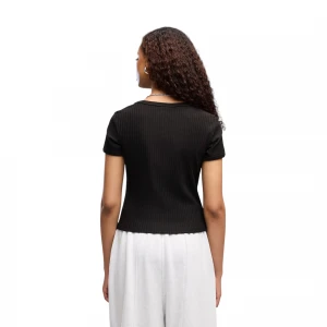 футболка ESS Ribbed Slim Short Tee 1