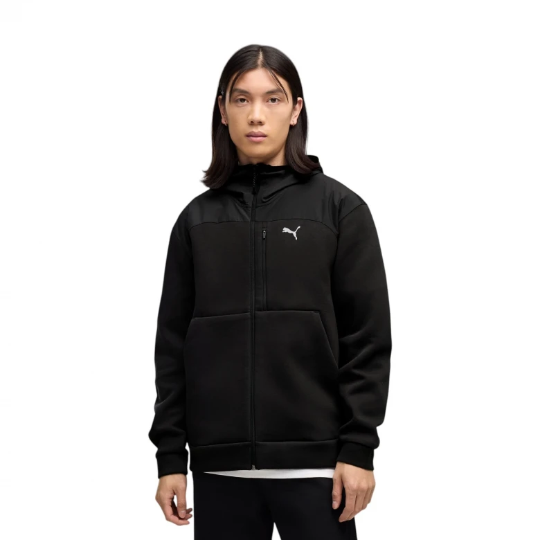 толстовка PUMATECH Material Mix Full-Zip Hoodie DK