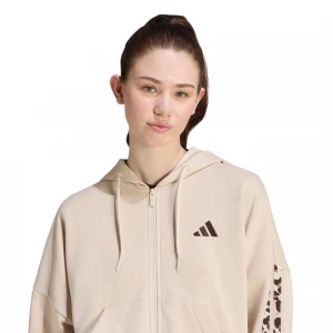 Seasonal Essentials Animal Print 3-Stripes Full-Zip 2