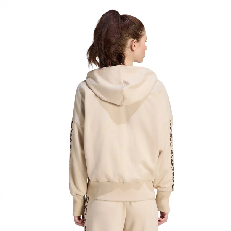 Seasonal Essentials Animal Print 3-Stripes Full-Zip 3