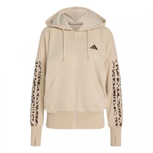 Seasonal Essentials Animal Print 3-Stripes Full-Zip 1